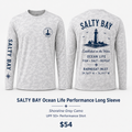 SALTY BAY Barnegat Inlet Ocean Life Performance Long Sleeve