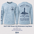 SALTY BAY Port Everglades Inlet Ocean Life Performance Long Sleeve