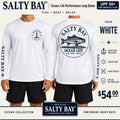 Striped Bass Ocean Life Performance Long Sleeve – White